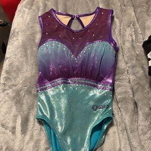 Kids Purple and Blue Sparkle Leotard